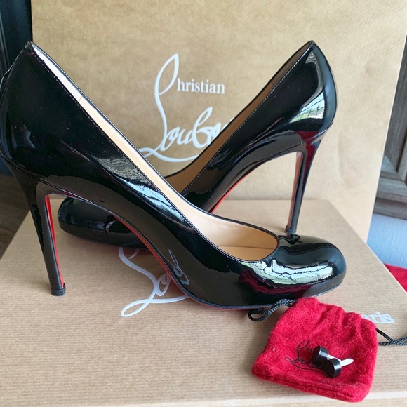 Christian Louboutin Simple Pump 100mm Red Bottomed - Picture 5 of 8